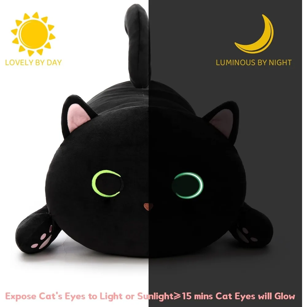 44inch GlowintheDark Giant Cat Plush Body Pillow 2 | PricZone 44 inch Glow in the Dark Giant Cat Plush Body Pillow 2 | PricZone