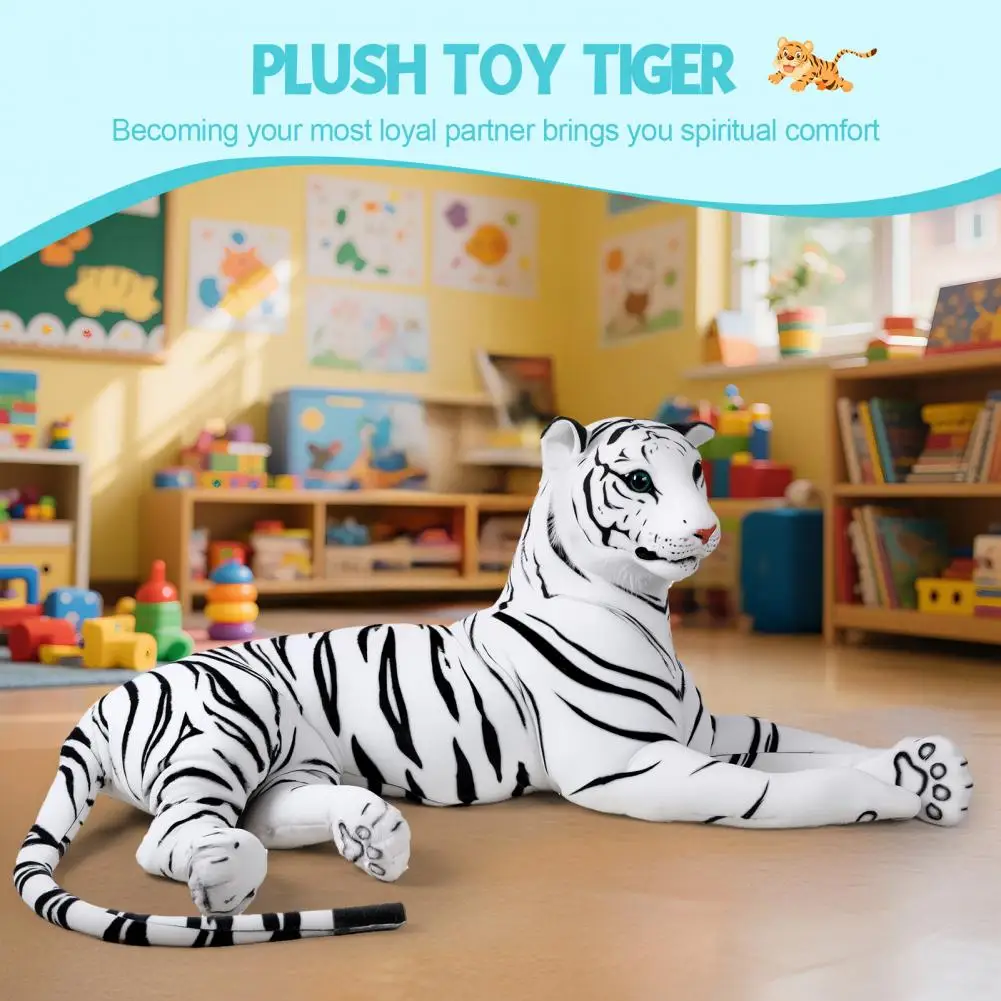 Extra Large Plush Lifelike Tiger Stuffed Animal Home Sofa 11