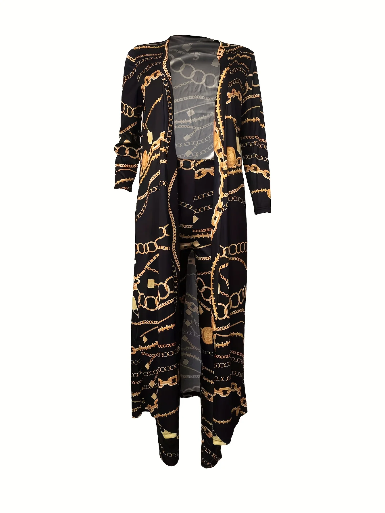 2Piece Long Sleeve Printed Pants Set with Cardigan 3 | PricZone 2 Piece Long Sleeve Printed Pants Set with Cardigan 3 | PricZone