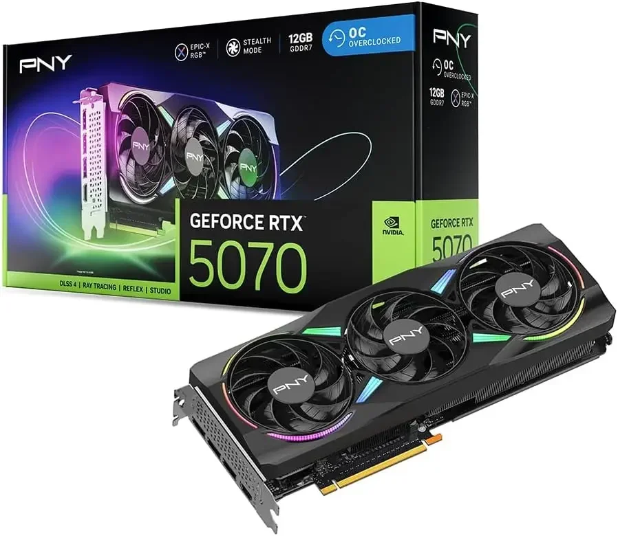 NVIDIA GeForce RTX 5070 Epic-X Argb Oc Triple Fan Graphics 7