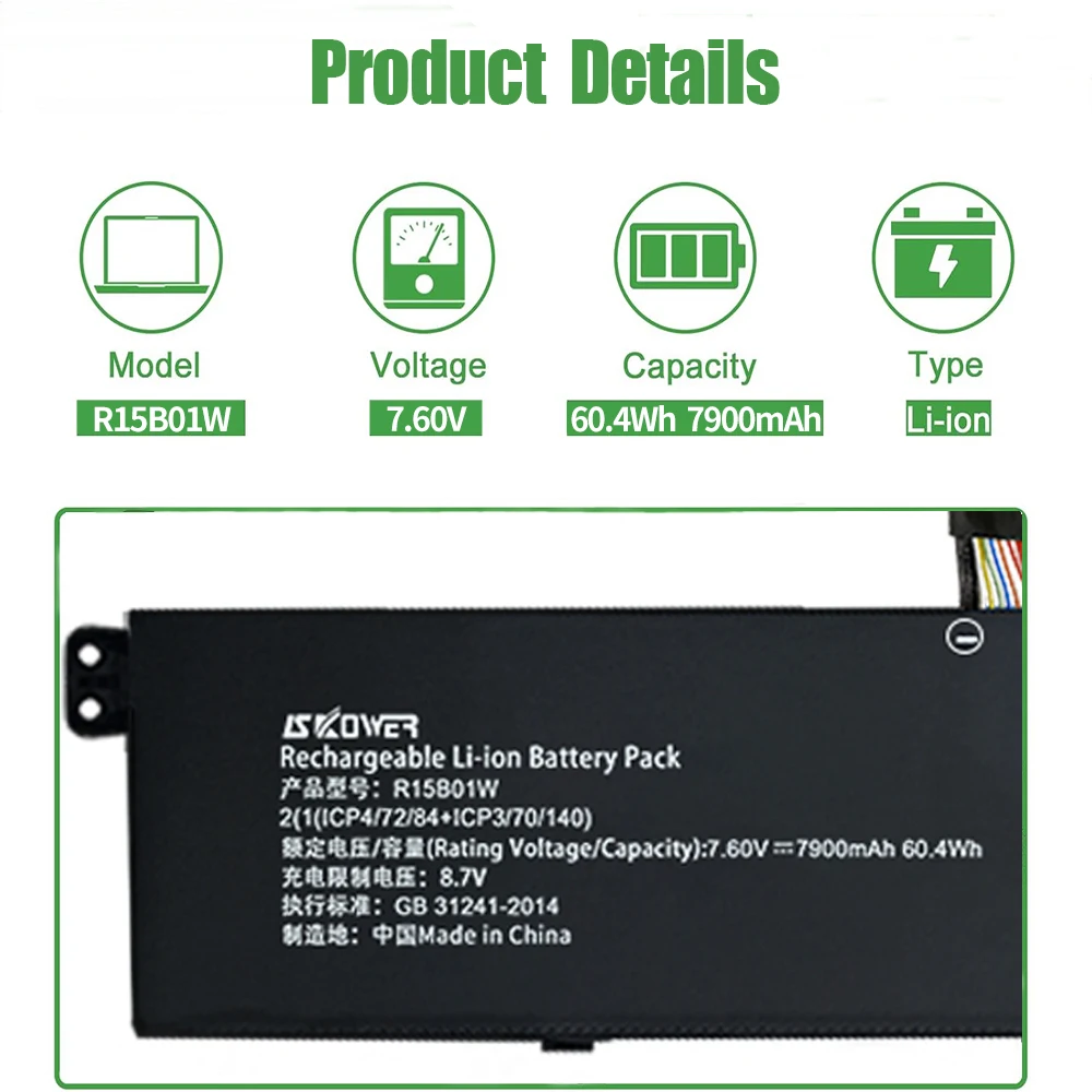 Xiaomi Mi Pro 156 Inch Laptop Battery R15B01W 4 | PricZone Xiaomi Mi Pro 156 Inch Laptop Battery R15B01W 4 | PricZone