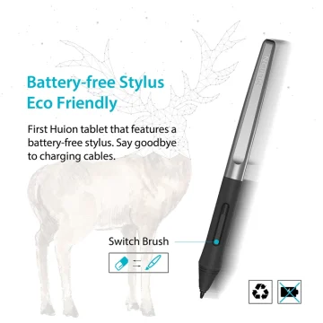 Huion H640P 6X4 Inch Digital Graphic Drawing Pen Tablet 2