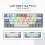 Redragon K617 Fizz 60 Wired RGB Gaming Keyboard 61 Keys 5 | PricZone Redragon K617 Fizz 60 Wired RGB Gaming Keyboard 61 Keys 5 | PricZone