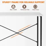 Modern Compact Computer Office Desk with Metal Frame 6 | PricZone