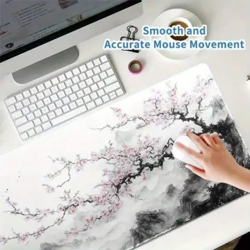 Large Sakura Cloud Pattern Rubber Base Mouse Pad for Office 2