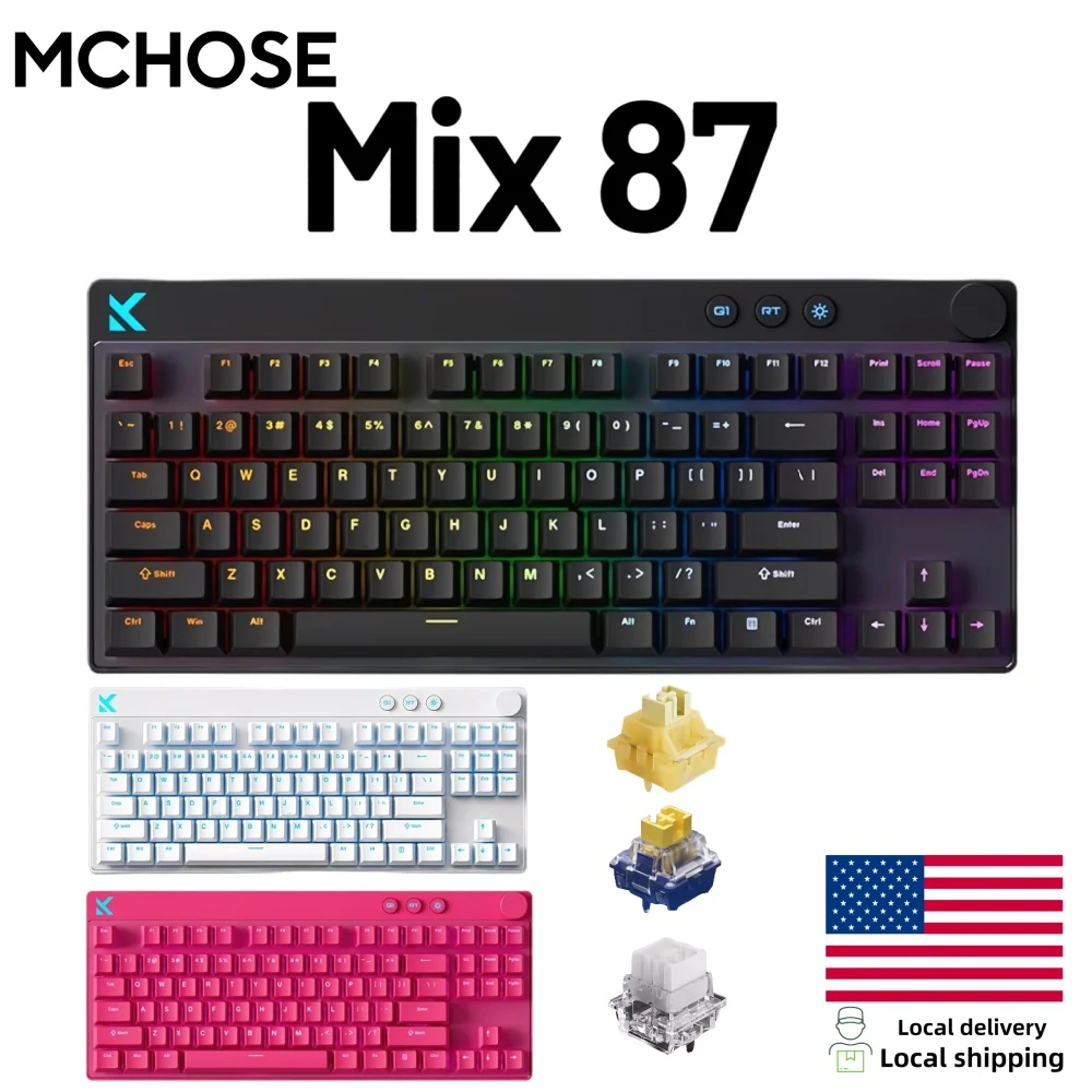 Mchose Mix87 Wired Gaming Keyboard 8K 256K Esports Grade 1 | PricZone Mchose Mix87 Wired Gaming Keyboard 8K 256K Esports Grade 1 | PricZone