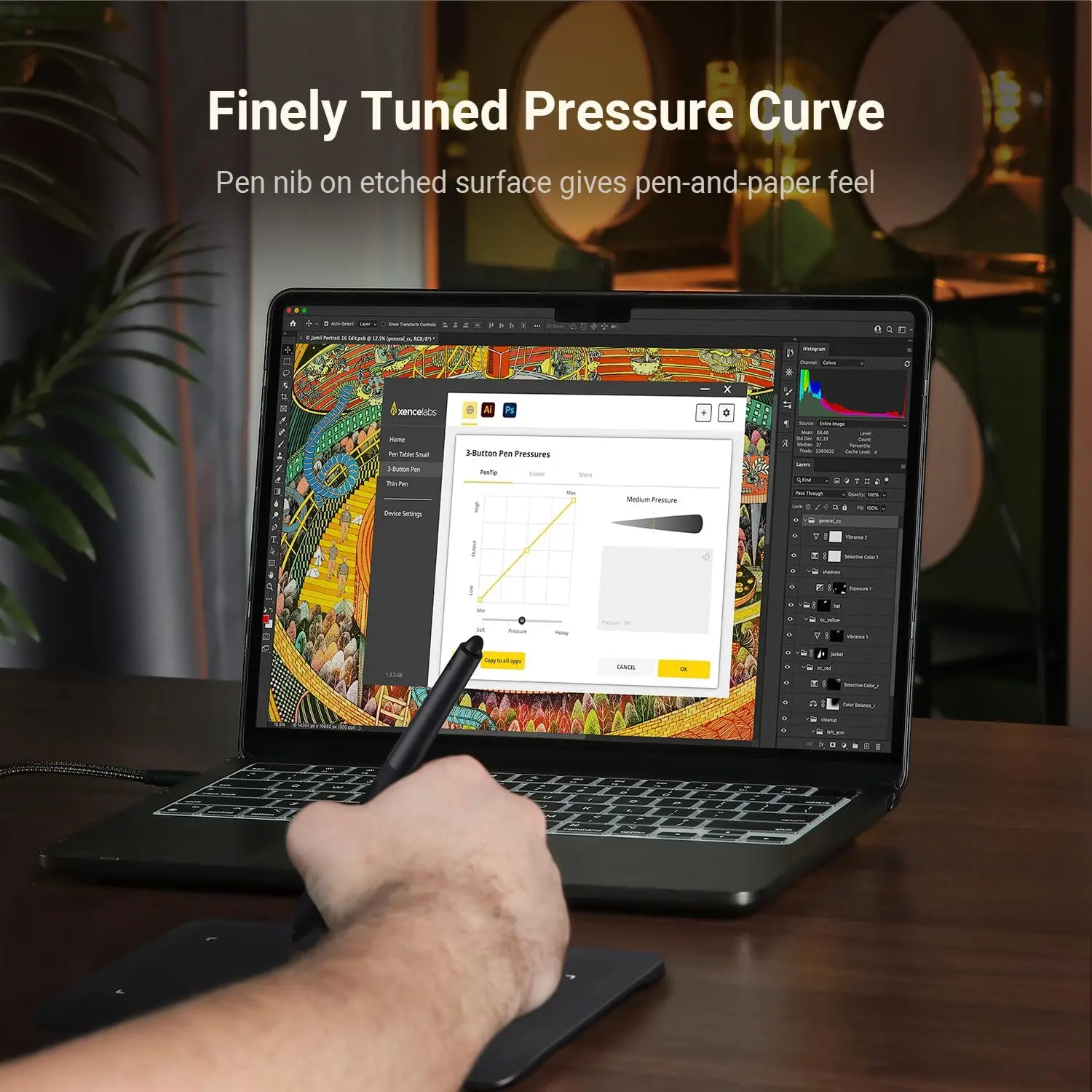 Wireless Drawing Tablet 8192 Levels Pressure 2 Stylus Pens 8