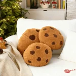 1Pc Chocolate Chip Cookie Shaped Pillow Cute Plush Style 4 | PricZone