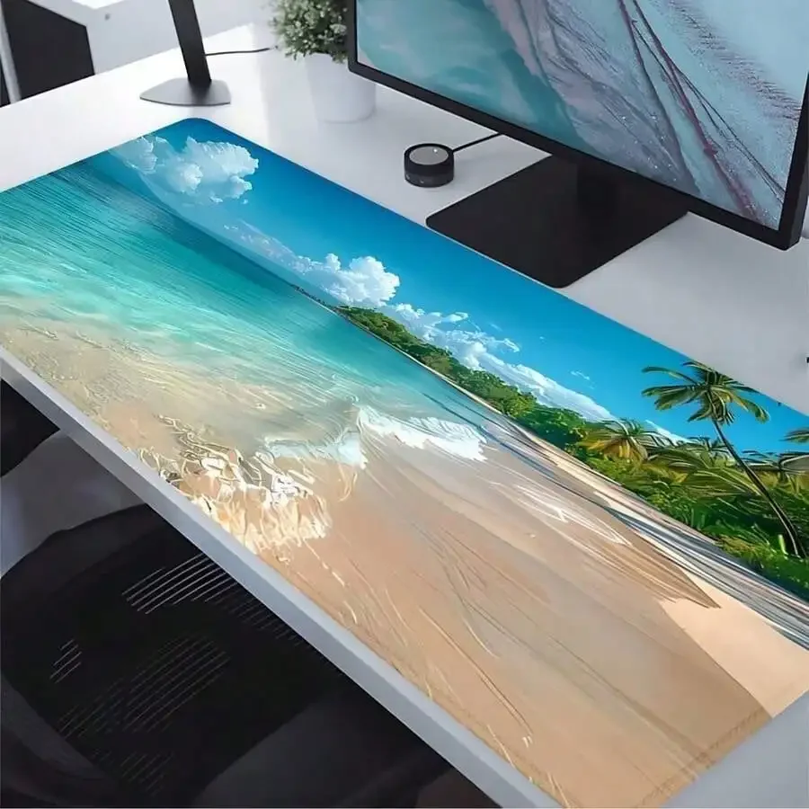 Blue Ocean Mouse Pad Summer Beach Desk Large Accessories 5 | PricZone Blue Ocean Mouse Pad Summer Beach Desk Large Accessories 5 | PricZone