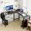 Gaming Office Desk with Storage and Side Bag