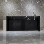 87In Commercial Reception Desk Black White Office Hotel 5 | PricZone