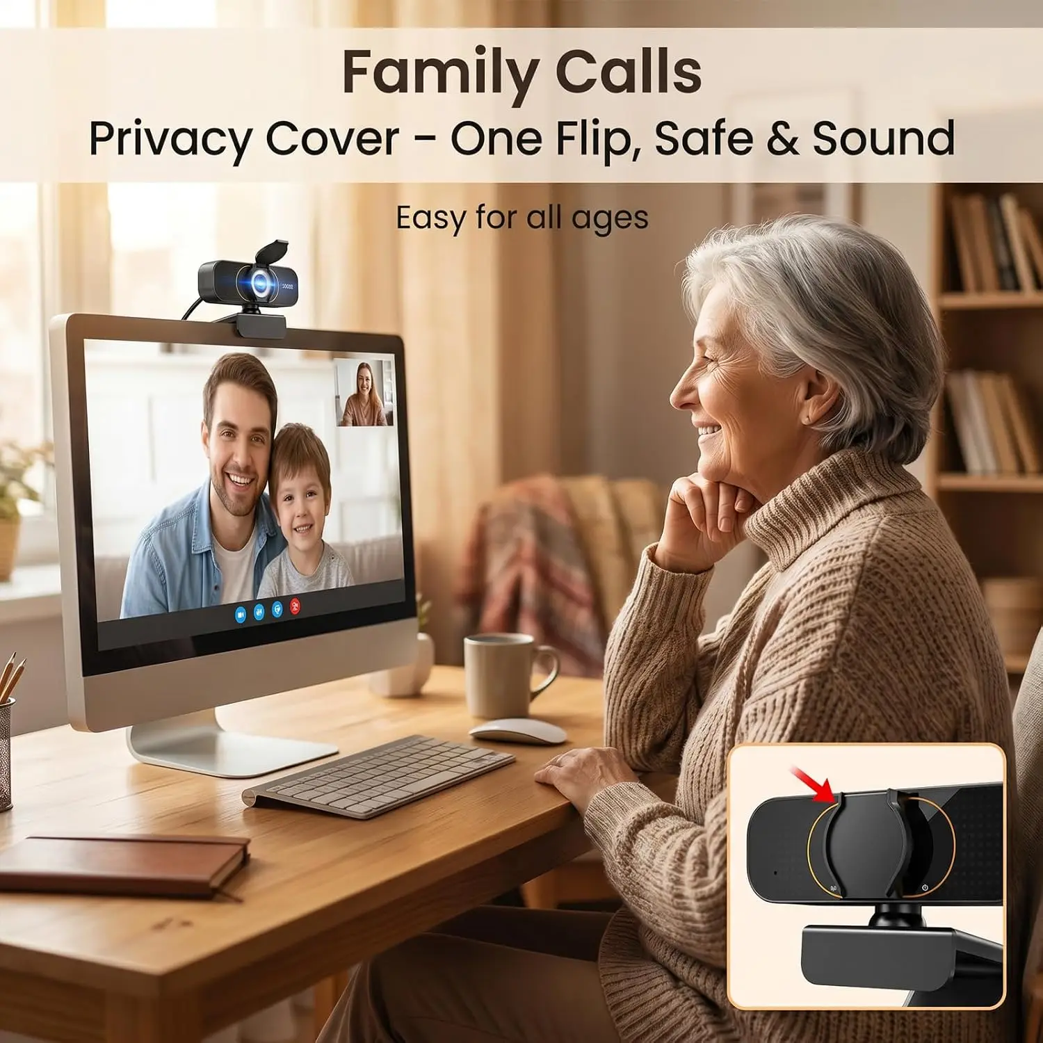 1080P Plug and Play USB Webcam with Microphone 12
