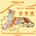 Extra Large Plush Lifelike Tiger Stuffed Animal Home Sofa 6 | PricZone