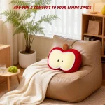 Cute Apple Slice Plush Pillow for Couch Or Bed 4 | PricZone