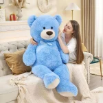 130Cm Giant Teddy Bear Blue Plush Toy for Mother 3 | PricZone