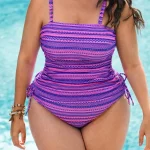 Plus Size Geometric Print Tankini Set 2 | PricZone