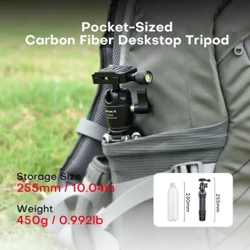 Carbon Fiber Tripod 099 Lbs Compact Pocket Travel 2 | PricZone