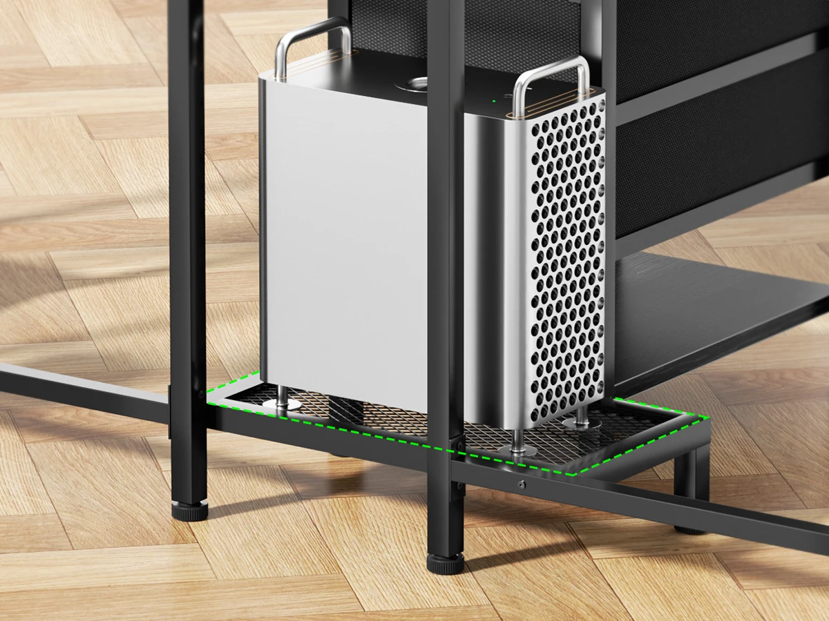 2-Person Office Desk with Power Sockets and Storage 20