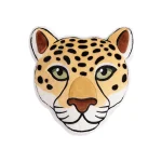 Beige Cheetah Embroidered Decorative Pillow for Kids Room 4 | PricZone