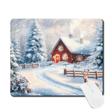 Winter Snowy Scenery Patterned Non Slip Gaming Mouse Pad 1 | PricZone