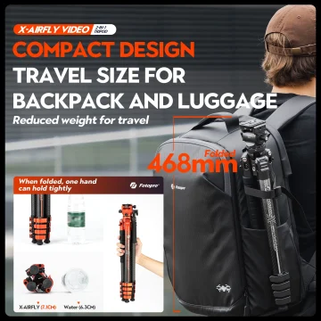 Fotopro X-Airfly Video Carbon Fiber 164Cm Portable Travel 2