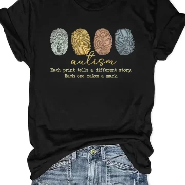 Autism Awareness Plus Size Women's Short Sleeve T-Shirt 1