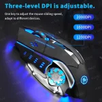 Wireless Bluetooth Gaming Mouse Ergonomic Mechanical 5 | PricZone