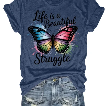 Plus Size Life Is A Beautiful Struggle Vest 1