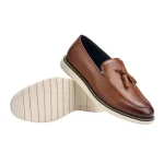 Temeshu Mens Classic Tassel Loafers Brown Dress Shoes 5 | PricZone