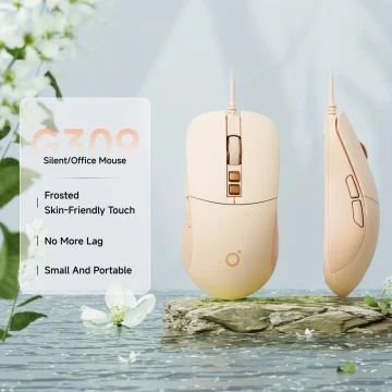 Ergonomic Silent Click USB Optical Mouse 2400 DPI 2