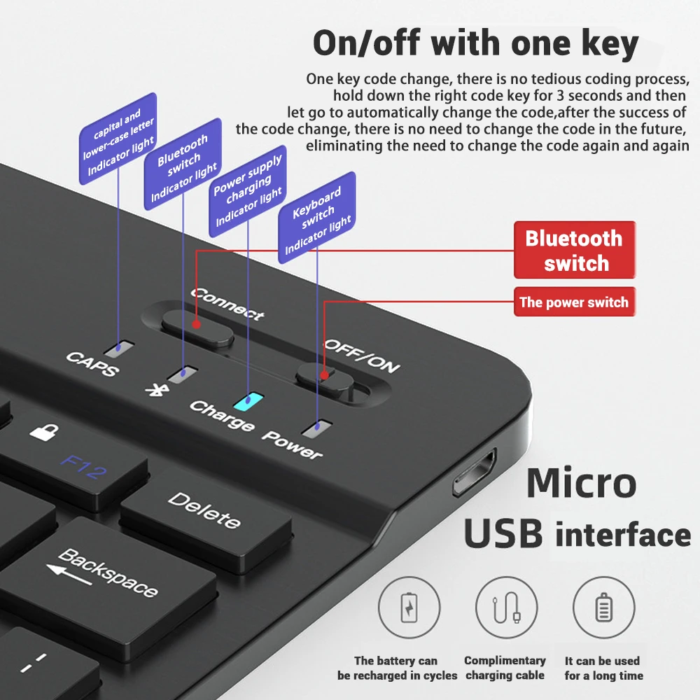 Wireless Keyboard Mouse for iOS Android Windows 20