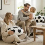Soccer Ball Plush Pillow Round Fluffy Flannel Throw Cushion 5 | PricZone Soccer Ball Plush Pillow Round Fluffy Flannel Throw Cushion 5 | PricZone