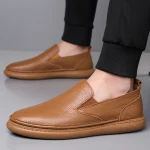 Genuine Leather Casual Shoes Concise Designer Flat 3 | PricZone