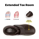 FitVille Wide Leather Diabetic Slip On Shoes 2 | PricZone