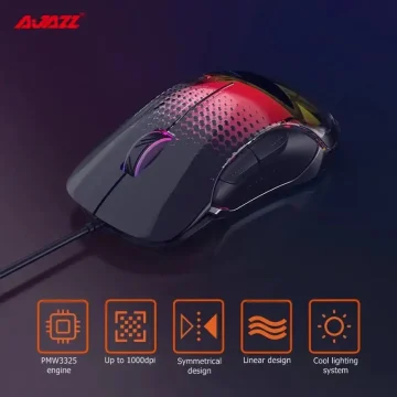 Ajazz Aj358 Wired Gaming Mouse Ergonomic Design 2