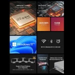 Chuwi Aubox Mini PC Amd Ryzen7 8745Hs 16Gb Ddr5 512Gb SSD 1 | PricZone Chuwi Aubox Mini PC Amd Ryzen7 8745Hs 16Gb Ddr5 512Gb SSD 1 | PricZone