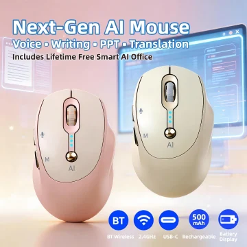 Wireless Bluetooth 24G Speech to Text Office Mouse 1 | PricZone