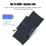 Laptop battery pack with heading Up To 800+ Cycles Life and specs 55Wh 73V Li Polymer battery | PricZone