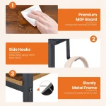 47 in Computer Desk with 2 Drawers for Study Office 5 | PricZone