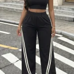 Ummer Women Tank Top Striped Wide Leg Pants Casual 2Piece 3 | PricZone Ummer Women Tank Top Striped Wide Leg Pants Casual 2 Piece 3 | PricZone