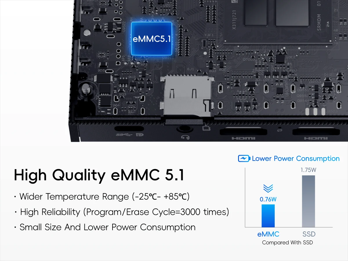 Mele Quieter4C N150 Fanless Mini PC with 8Gb Ddr4 RAM 11