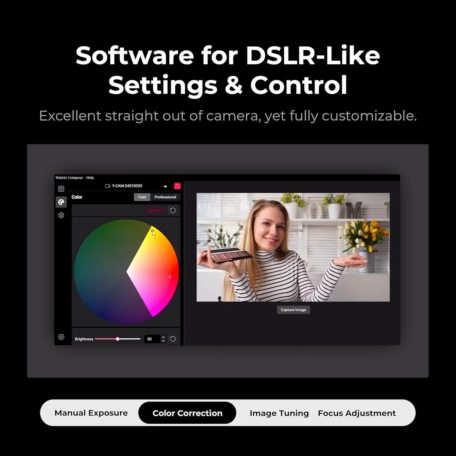 4K Streaming Webcam with Dslr-Like Control and 4X Zoom 12