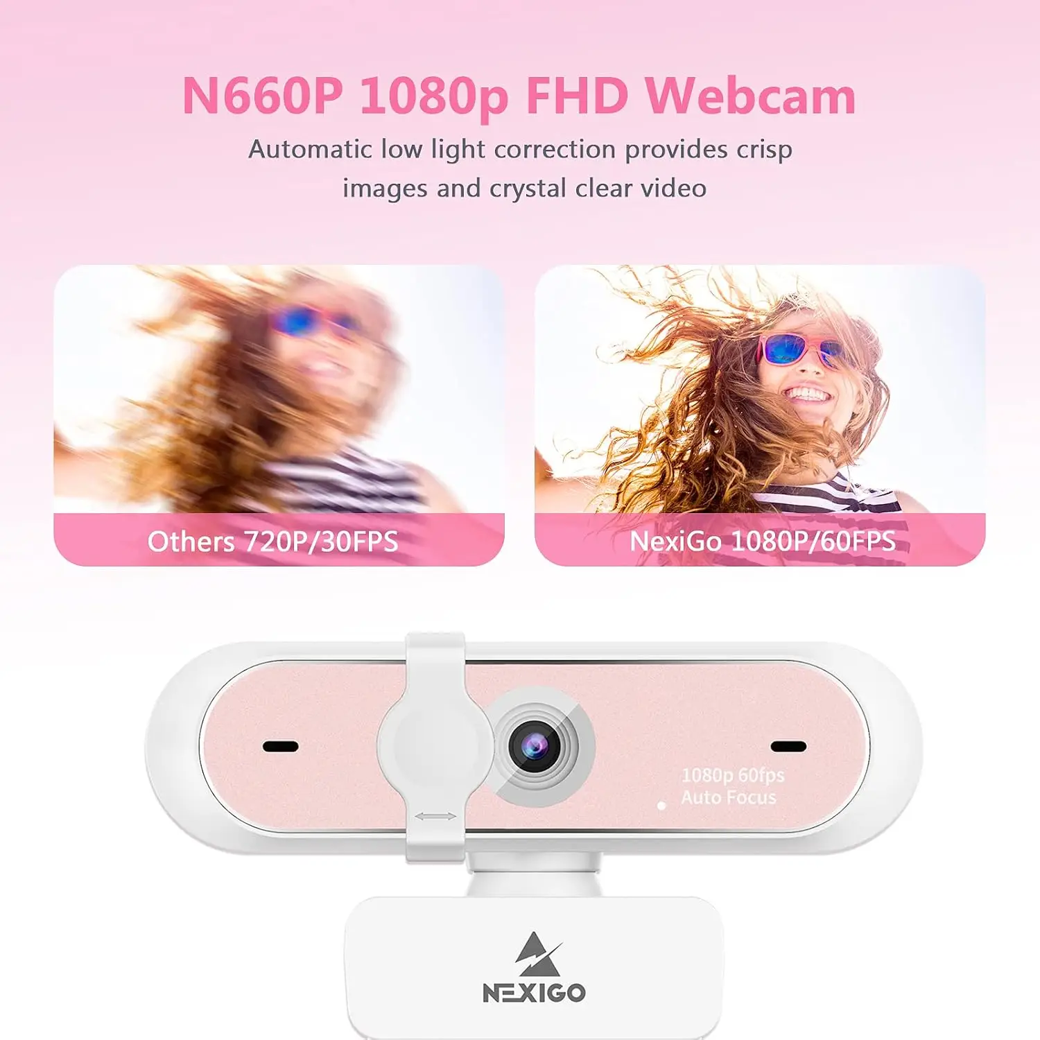 1080P 60Fps Webcam with Autofocus and Dual Mic 8
