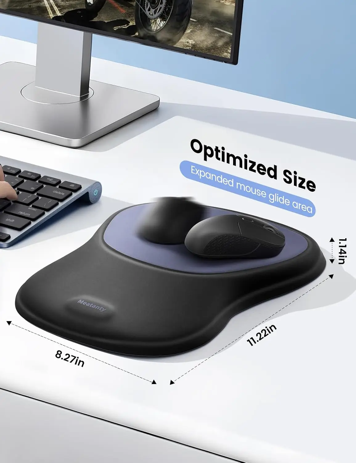 Ergonomic Mouse Pad with Wrist Rest and Memory Foam Support 5 | PricZone Ergonomic Mouse Pad with Wrist Rest and Memory Foam Support 5 | PricZone