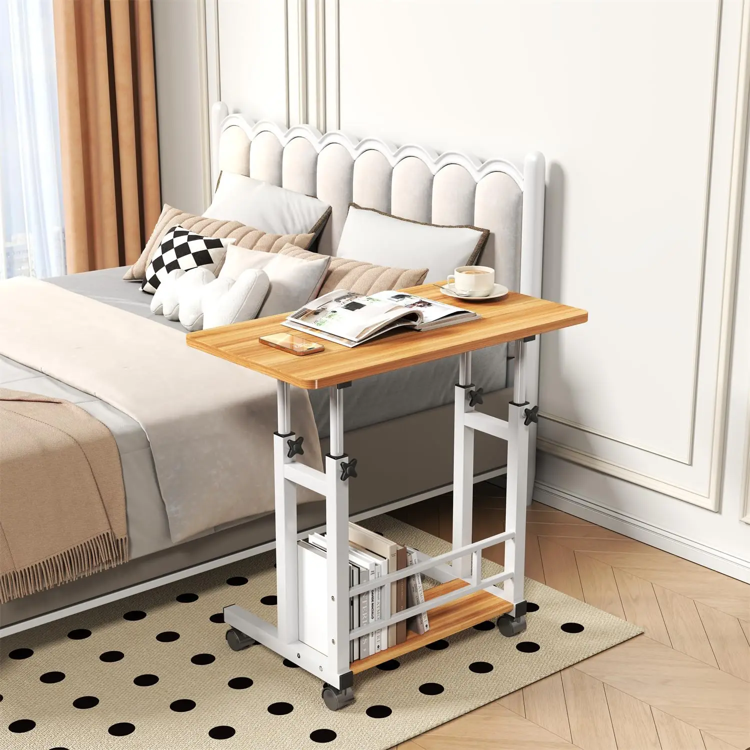 Adjustable Height Standing Desk with Wheels for Home Office 3 | PricZone Adjustable Height Standing Desk with Wheels for Home Office 3 | PricZone