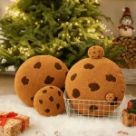 1Pc Chocolate Chip Cookie Shaped Pillow Cute Plush Style 5 | PricZone