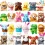 Pack Mini Animal Plush Toys Keychain Decoration