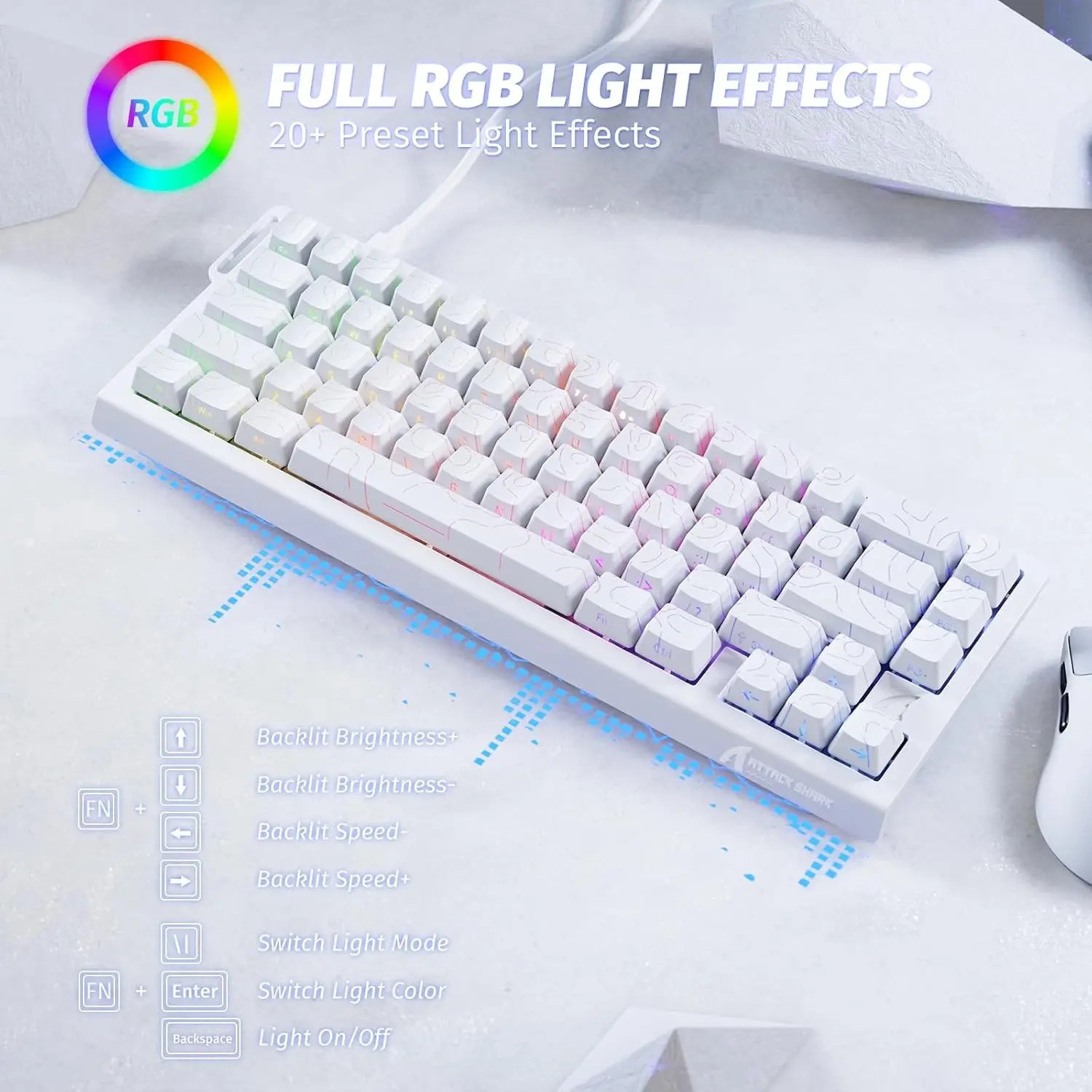 Attack Shark X68 He Rapid Trigger Mechanical Gaming 4 | PricZone Attack Shark X68 He Rapid Trigger Mechanical Gaming 4 | PricZone