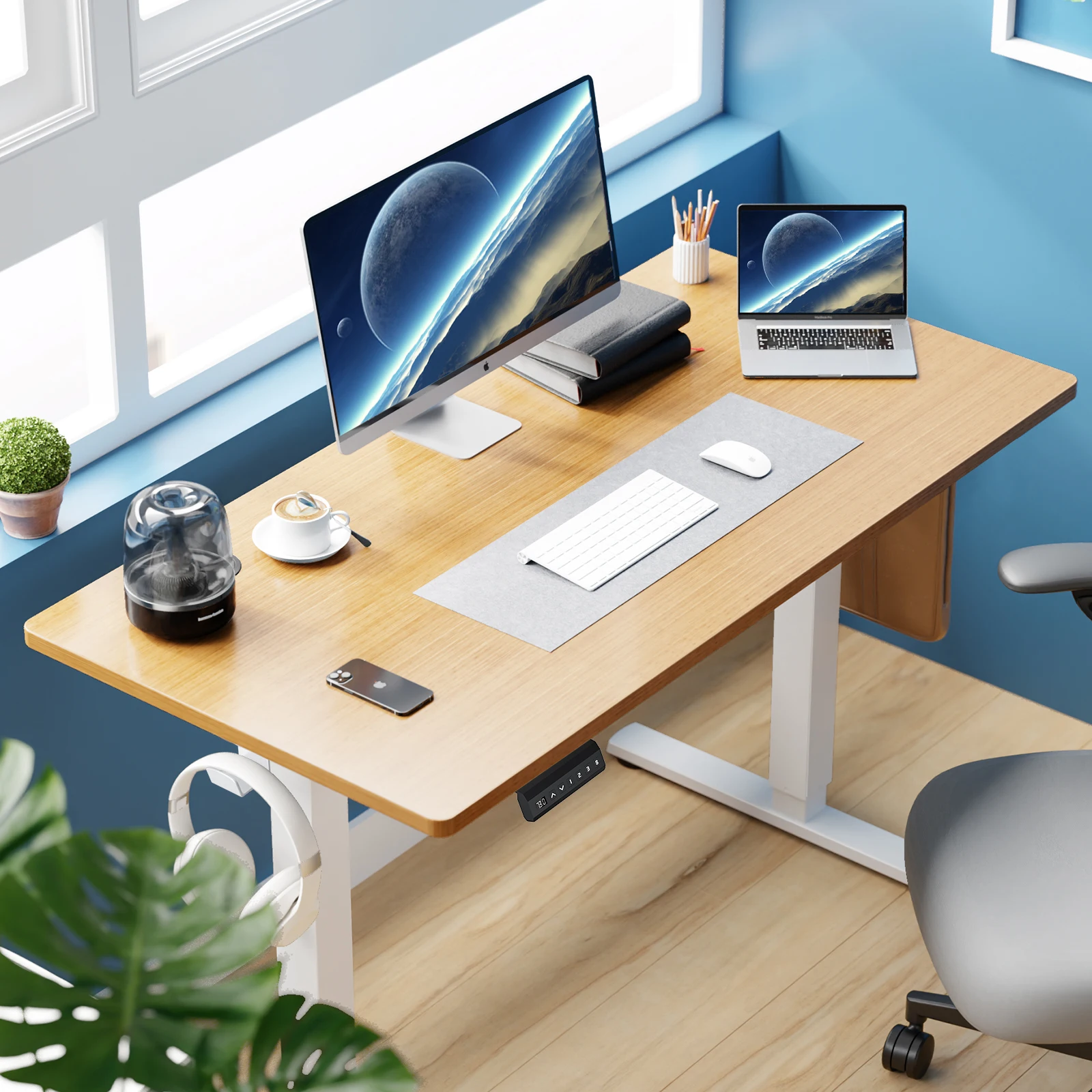 Electric Standing Desk 40X24 Inch Height Adjustable 6 | PricZone Electric Standing Desk 40X24 Inch Height Adjustable 6 | PricZone