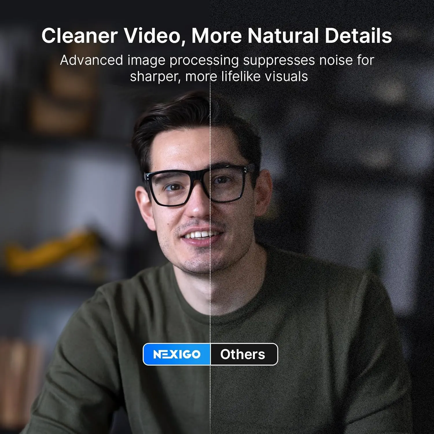 4K Webcam with Ring Light Pdaf Autofocus 1080P 60Fps 10
